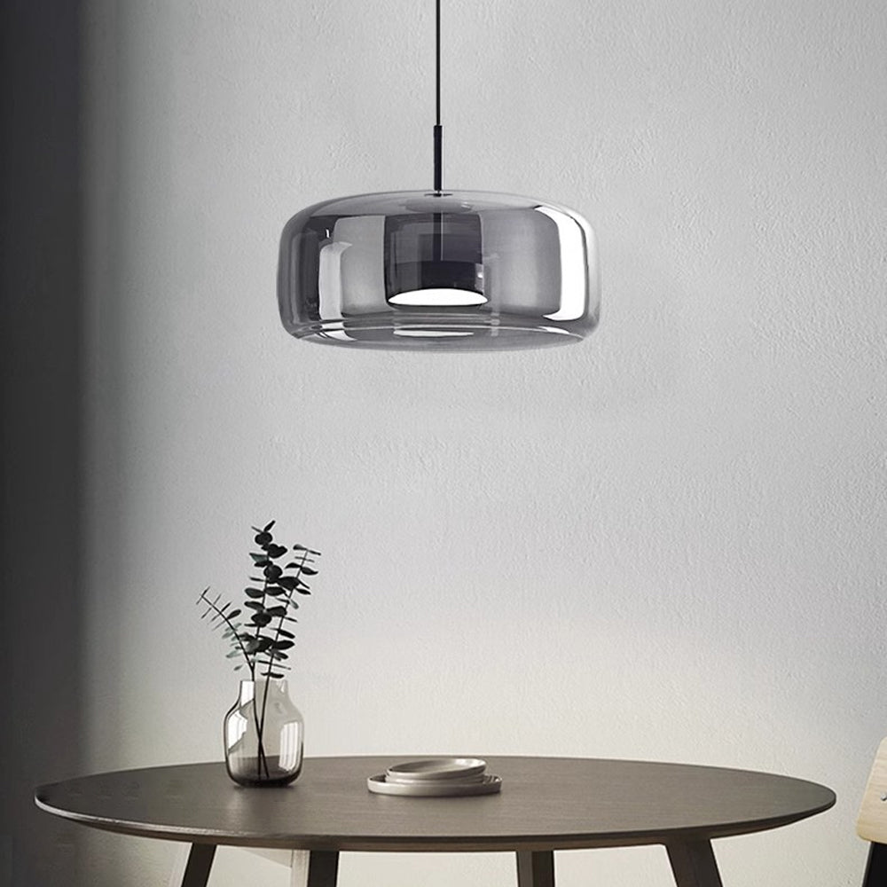 Hanglamp Gerookt Glas Koepel Vintage Minimalistisch LED Keuken Eetkamer Woonkamer Loft