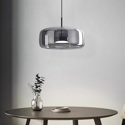 Hanglamp Gerookt Glas Koepel Vintage Minimalistisch LED Keuken Eetkamer Woonkamer Loft