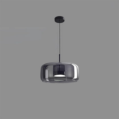 Hanglamp Gerookt Glas Koepel Vintage Minimalistisch LED Keuken Eetkamer Woonkamer Loft