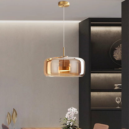 Hanglamp Gerookt Glas Koepel Vintage Minimalistisch LED Keuken Eetkamer Woonkamer Loft