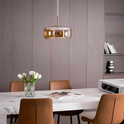 Hanglamp Gerookt Glas Koepel Vintage Minimalistisch LED Keuken Eetkamer Woonkamer Loft