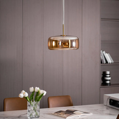Hanglamp Gerookt Glas Koepel Vintage Minimalistisch LED Keuken Eetkamer Woonkamer Loft