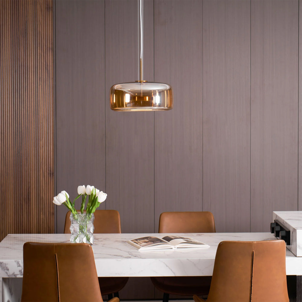 Hanglamp Gerookt Glas Koepel Vintage Minimalistisch LED Keuken Eetkamer Woonkamer Loft