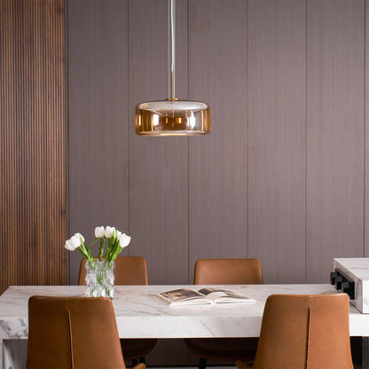 Hanglamp Gerookt Glas Koepel Vintage Minimalistisch LED Keuken Eetkamer Woonkamer Loft