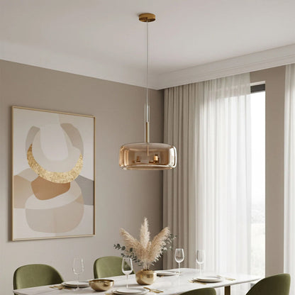 Hanglamp Gerookt Glas Koepel Vintage Minimalistisch LED Keuken Eetkamer Woonkamer Loft