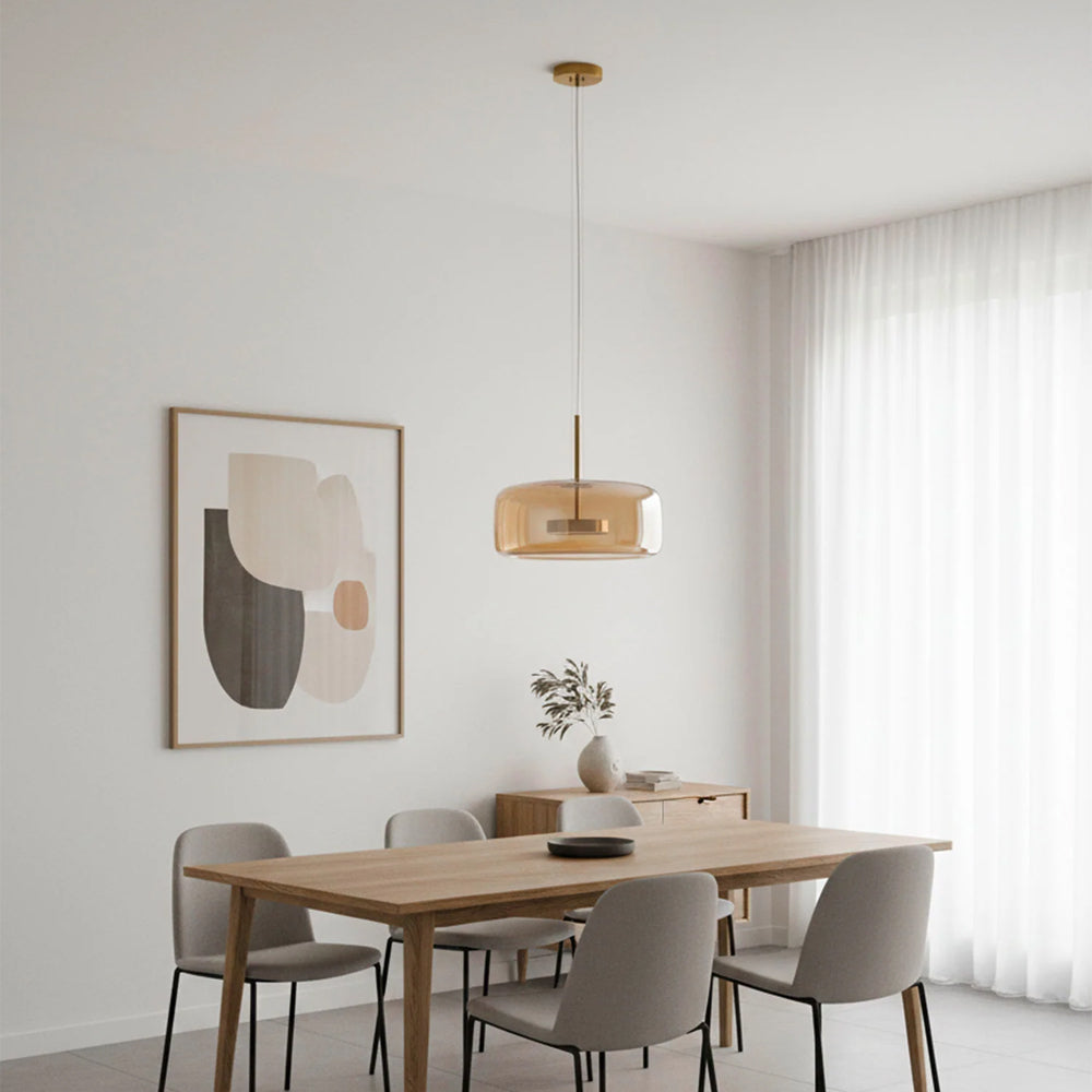 Hanglamp Gerookt Glas Koepel Vintage Minimalistisch LED Keuken Eetkamer Woonkamer Loft