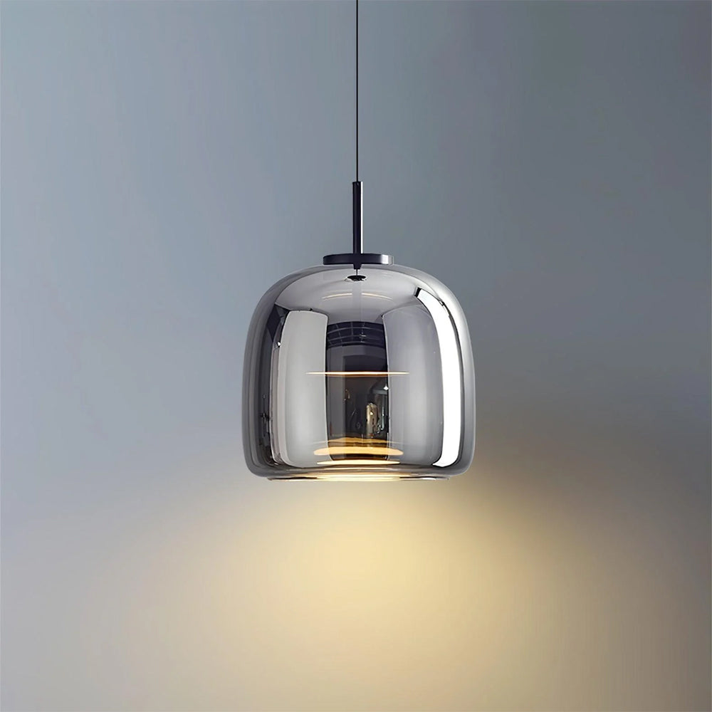 Hanglamp Gerookt Glas Koepel Vintage Minimalistisch LED Keuken Eetkamer Woonkamer Loft