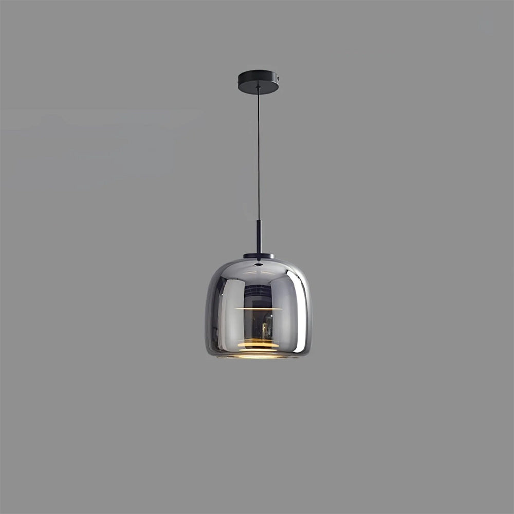 Hanglamp Gerookt Glas Koepel Vintage Minimalistisch LED Keuken Eetkamer Woonkamer Loft