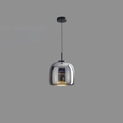 Hanglamp Gerookt Glas Koepel Vintage Minimalistisch LED Keuken Eetkamer Woonkamer Loft