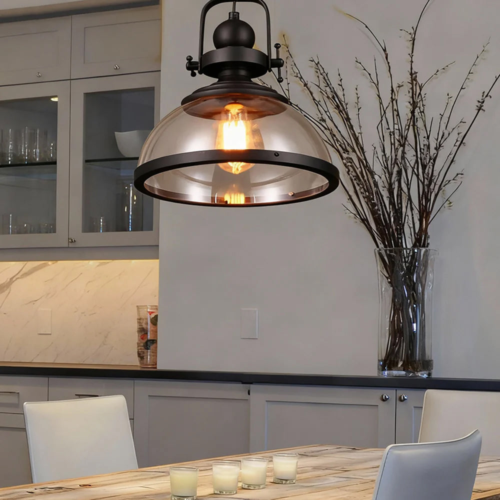 Hanglamp Industrieel Glas Vintage E27 Eetkamer Keukeneiland Slaapkamer Woonkamer Retro