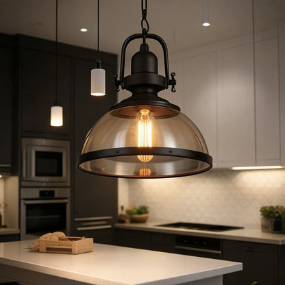 Hanglamp Industrieel Glas Vintage E27 Eetkamer Keukeneiland Slaapkamer Woonkamer Retro