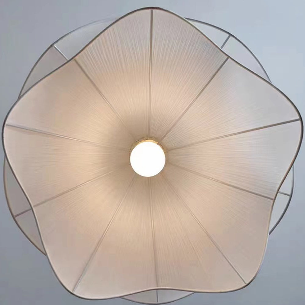 Plafondlamp Bloem Stof Metaal Elegant E27 Woonkamer Eetkamer Slaapkamer Studeerkamer Sfeer