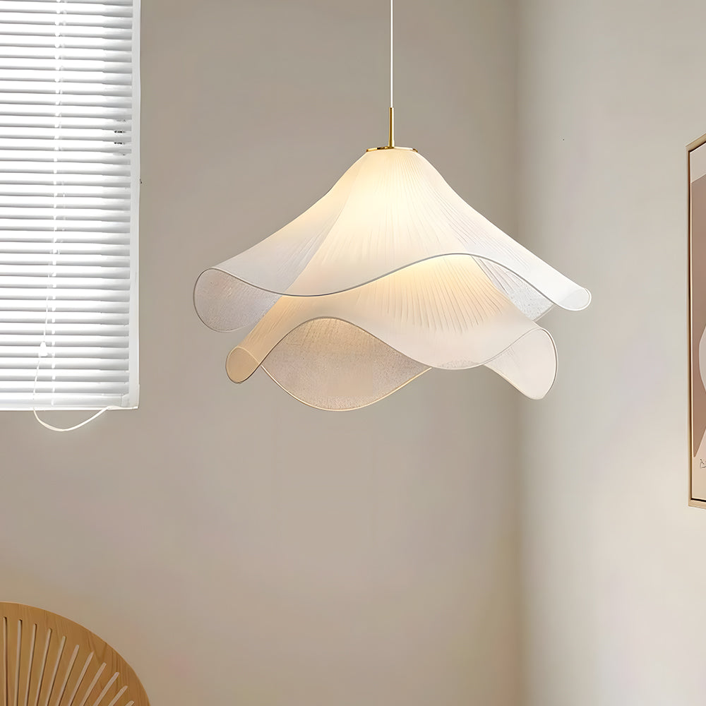 Plafondlamp Bloem Stof Metaal Elegant E27 Woonkamer Eetkamer Slaapkamer Studeerkamer Sfeer