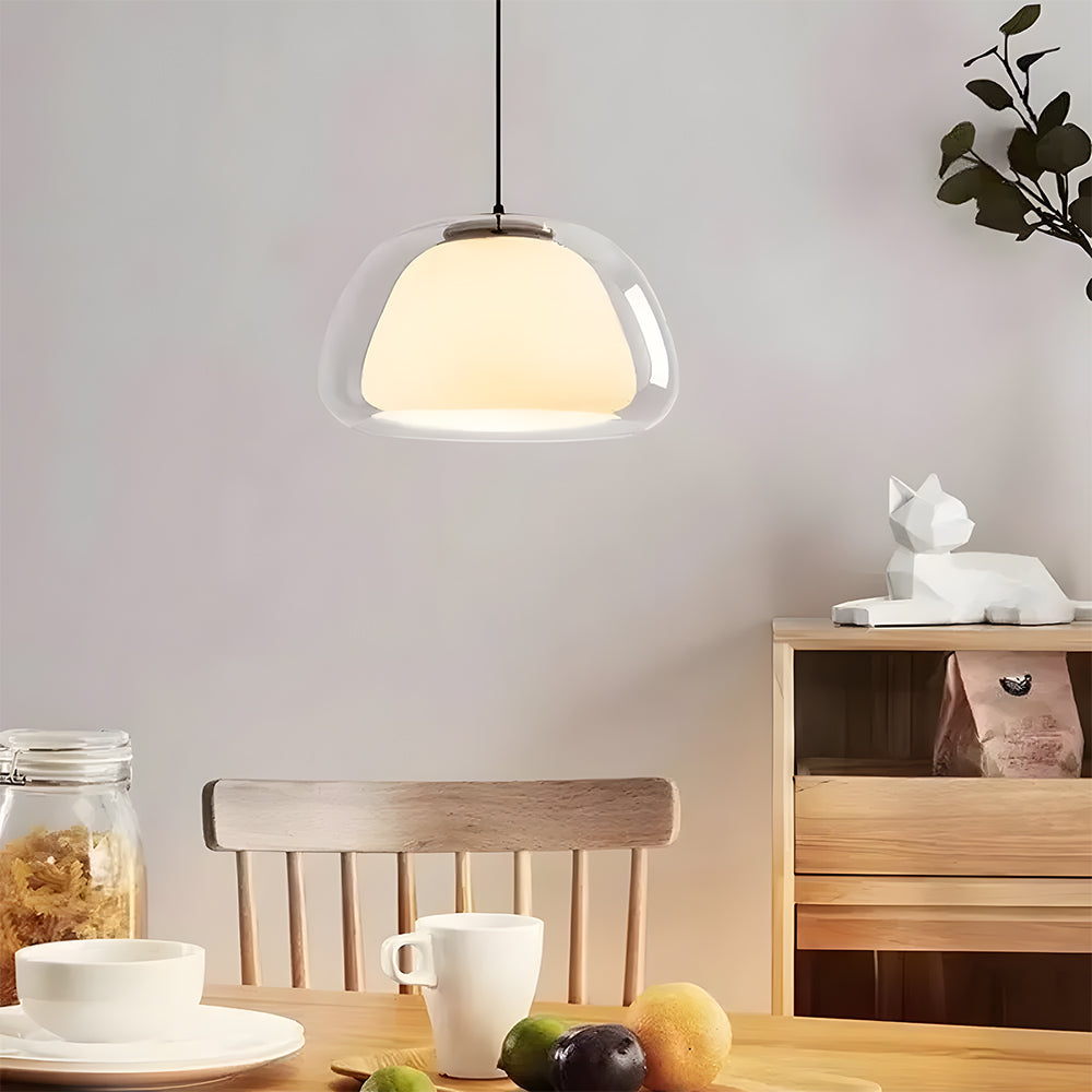 Hanglamp Glas Organisch Gelei Textuur E27 Eetkamer Woonkamer Slaapkamer Gang Artistiek Modern