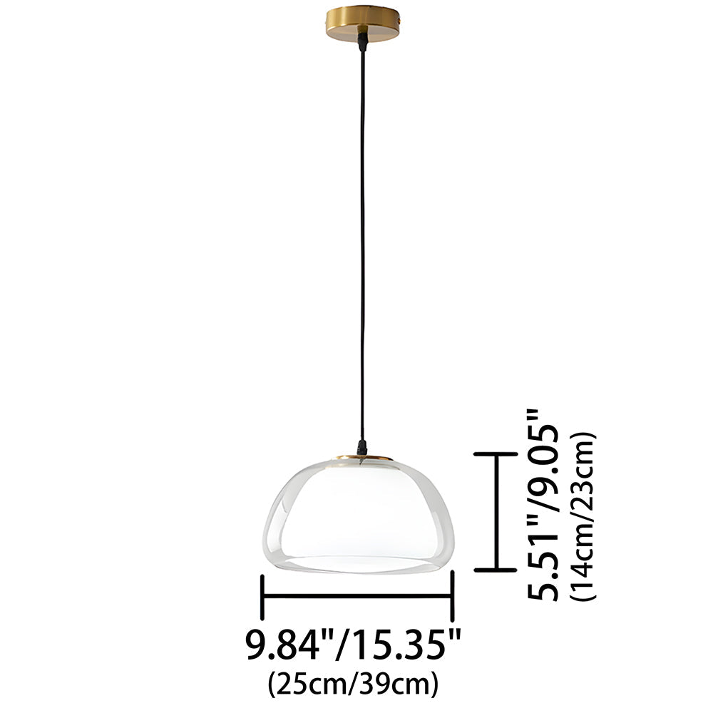 Hanglamp Glas Organisch Gelei Textuur E27 Eetkamer Woonkamer Slaapkamer Gang Artistiek Modern
