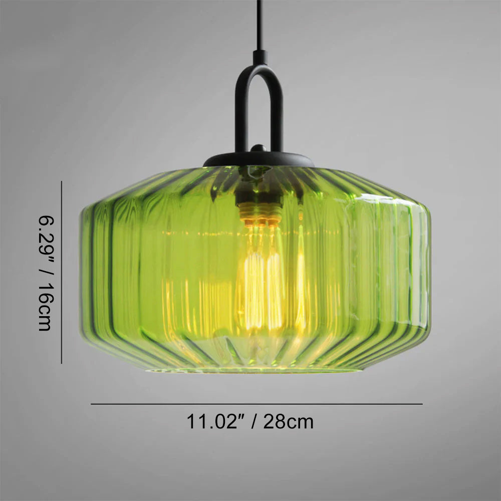 Hanglamp Geblazen Glas Gestreept Vintage Minimalistisch LED Eetkamer Woonkamer Slaapkamer
