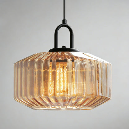 Hanglamp Geblazen Glas Gestreept Vintage Minimalistisch LED Eetkamer Woonkamer Slaapkamer