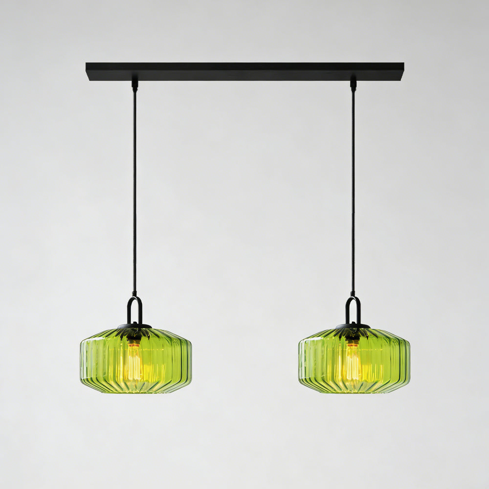 Hanglamp Geblazen Glas Gestreept Vintage Minimalistisch LED Eetkamer Woonkamer Slaapkamer