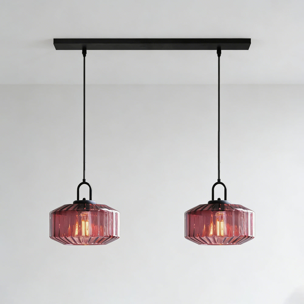 Hanglamp Geblazen Glas Gestreept Vintage Minimalistisch LED Eetkamer Woonkamer Slaapkamer