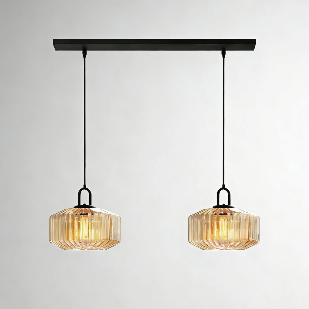 Hanglamp Geblazen Glas Gestreept Vintage Minimalistisch LED Eetkamer Woonkamer Slaapkamer