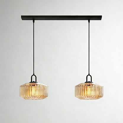 Hanglamp Geblazen Glas Gestreept Vintage Minimalistisch LED Eetkamer Woonkamer Slaapkamer
