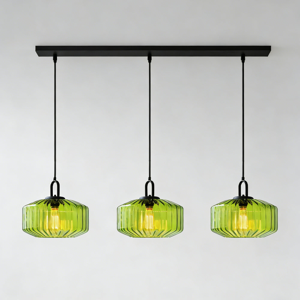 Hanglamp Geblazen Glas Gestreept Vintage Minimalistisch LED Eetkamer Woonkamer Slaapkamer