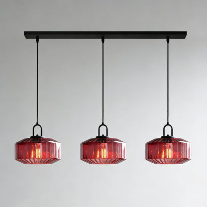 Hanglamp Geblazen Glas Gestreept Vintage Minimalistisch LED Eetkamer Woonkamer Slaapkamer