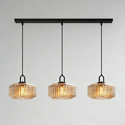 Hanglamp Geblazen Glas Gestreept Vintage Minimalistisch LED Eetkamer Woonkamer Slaapkamer