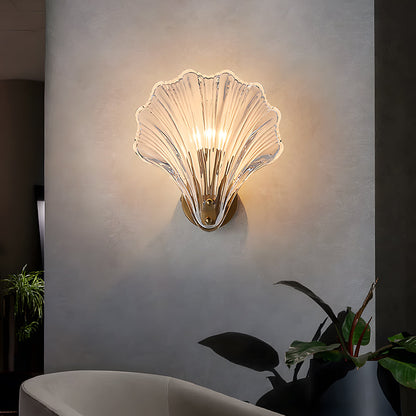 Wandlamp Schelp Glas Metaal LED Kust Luxe Slaapkamer Hal Badkamer Modern