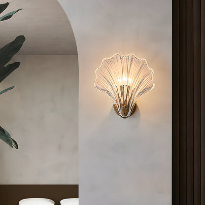 Wandlamp Schelp Glas Metaal LED Kust Luxe Slaapkamer Hal Badkamer Modern