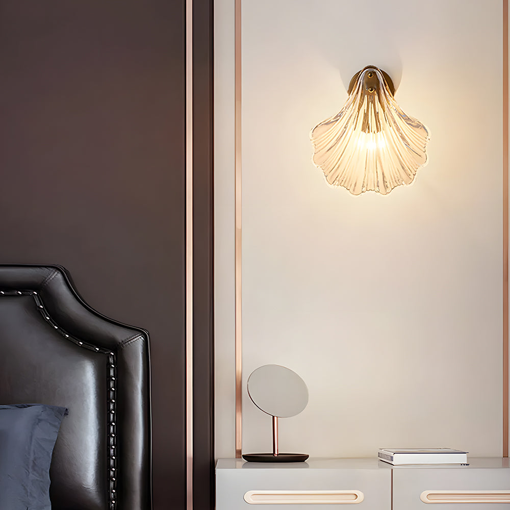 Wandlamp Schelp Glas Metaal LED Kust Luxe Slaapkamer Hal Badkamer Modern