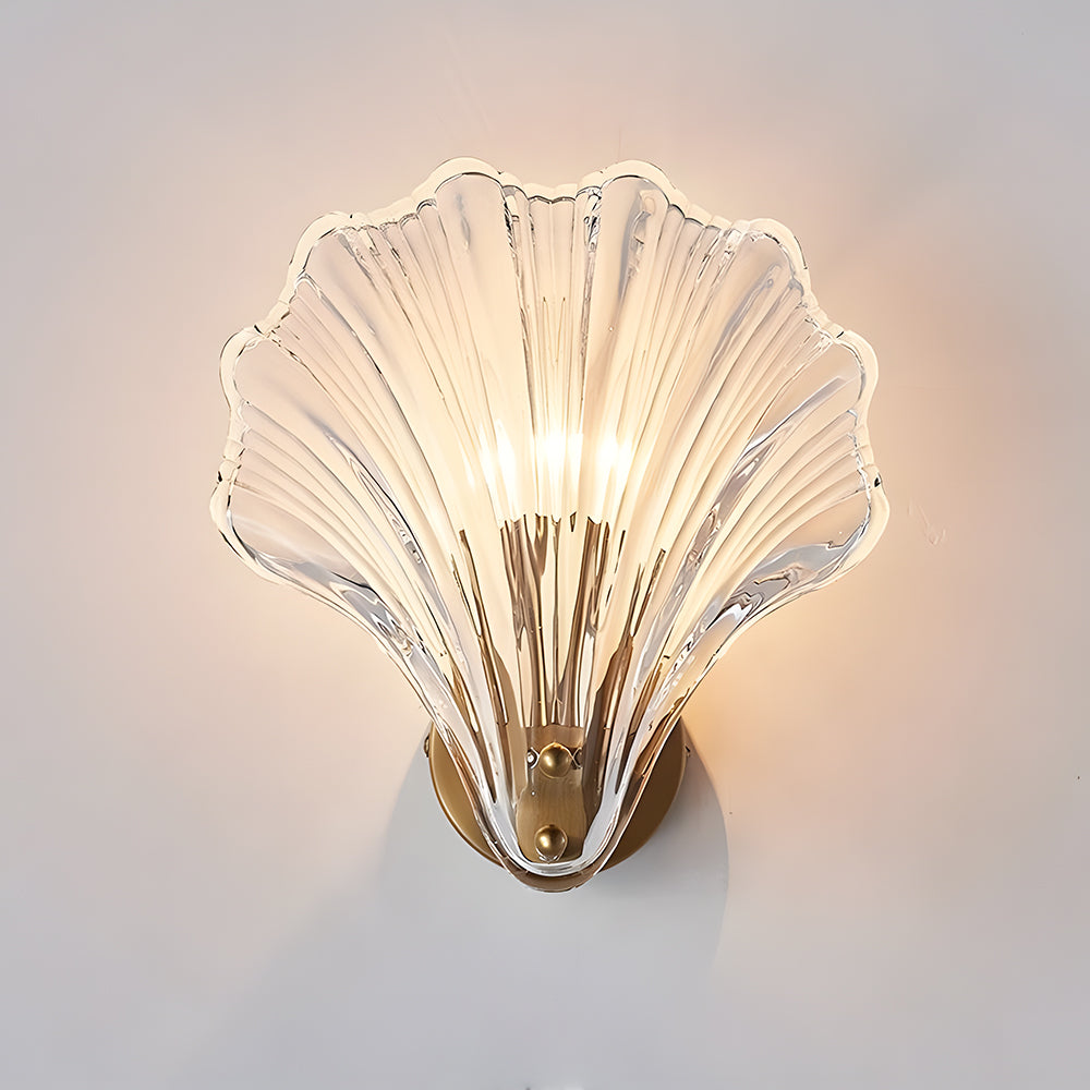 Wandlamp Schelp Glas Metaal LED Kust Luxe Slaapkamer Hal Badkamer Modern