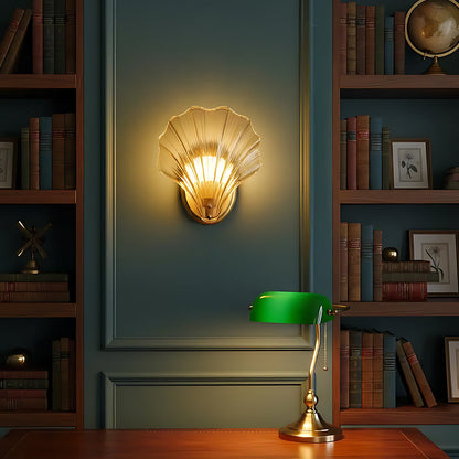 Wandlamp Schelp Glas Metaal LED Kust Luxe Slaapkamer Hal Badkamer Modern