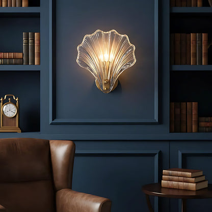 Wandlamp Schelp Glas Metaal LED Kust Luxe Slaapkamer Hal Badkamer Modern
