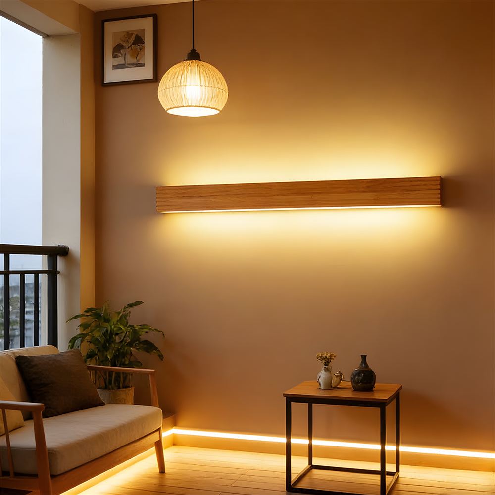Wandlamp Hout Acryl Scandinavisch LED E27 Slaapkamer Leeshoek Gang Woonkamer Bedlamp Nordic