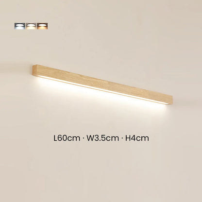 Houten Wandlamp met Spiegel LED Badkamer Slaapkamer Keuken Rond Acrylic