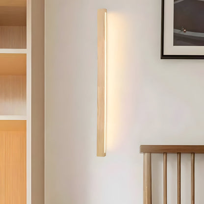 Houten Wandlamp met Spiegel LED Badkamer Slaapkamer Keuken Rond Acrylic