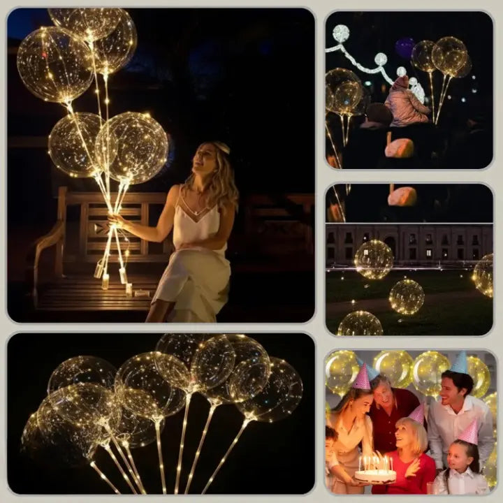 LED Ballonverlichting met Warm Wit Licht voor Sfeervolle Decoratie