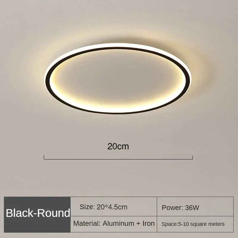 Plafondlamp Rond Scandinavisch Design LED Metaal Aluminium Modern Woonkamer