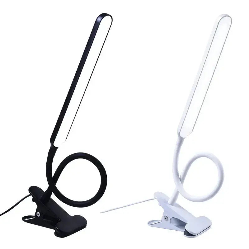 LED Klemlamp met Zwanenhals en Dimfunctie – 3 Lichtkleuren en 10 Helderheidsniveaus – Flexibele USB Bureaulamp voor Lezen en Werken