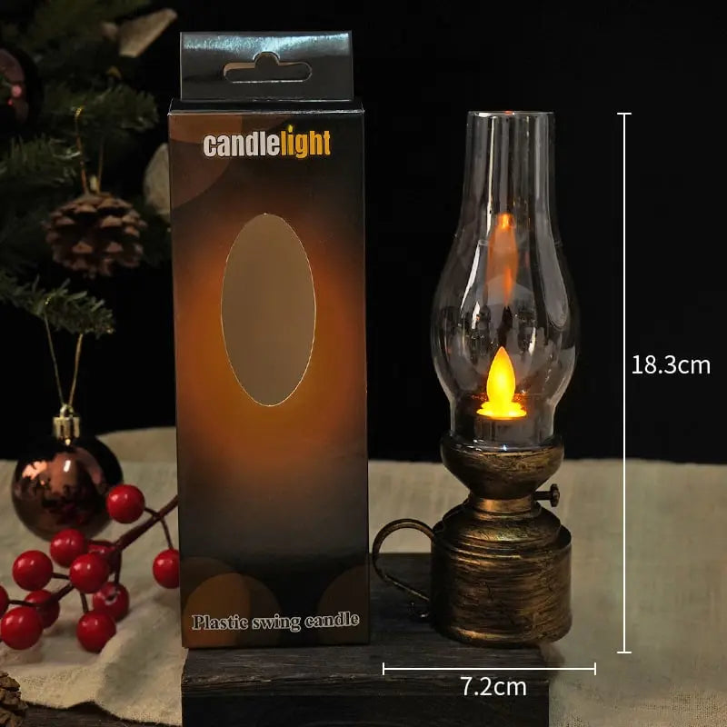 LED Lantaarn met Flikkereffect Zwart Wit Brons Batterij Warm Sfeerlicht Sfeerverlichting Vuurloos Veilig Compact Vintage Tafellamp Decoratie Slaapkamer Woonkamer Terras