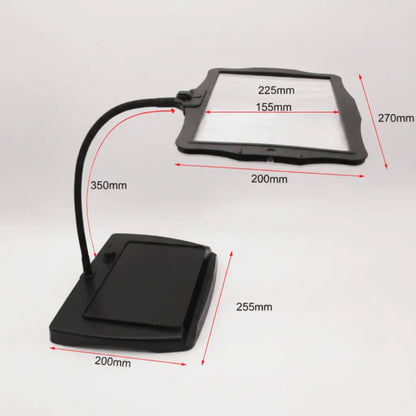 Bureaulamp met Vergrootglas en LED-Verlichting – Flexibele Zwanenhals voor Leeswerk en Hobby