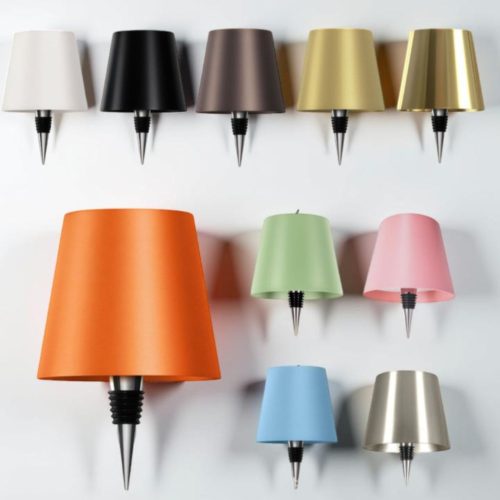 Draadloze Dimbare LED Flessenlamp Modern Design Oplaadbaar USB-C Wit Zwart Bruin Goud