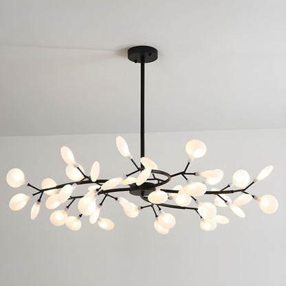Hanglamp LED Metaal Goud Acryl Wit Woonkamer Eetkamer Moderne Designlamp Plafondlamp Organisch Lichtarmatuur