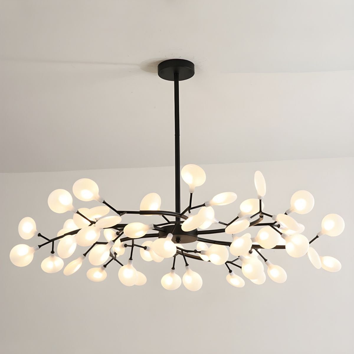 Hanglamp LED Metaal Goud Acryl Wit Woonkamer Eetkamer Moderne Designlamp Plafondlamp Organisch Lichtarmatuur