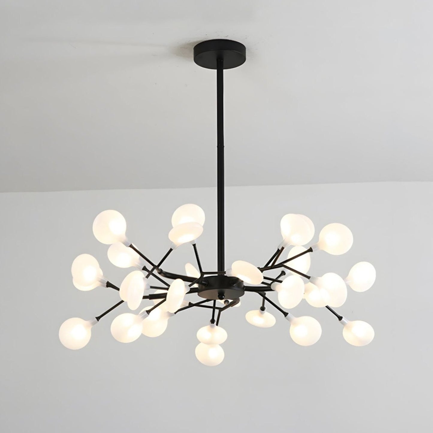 Hanglamp LED Metaal Goud Acryl Wit Woonkamer Eetkamer Moderne Designlamp Plafondlamp Organisch Lichtarmatuur