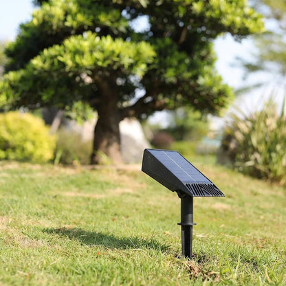 Solar Buitenspot LED Tuinverlichting Verstelbaar Zwart Warmwit IP65 Waterdicht Draadloos Energiezuinig