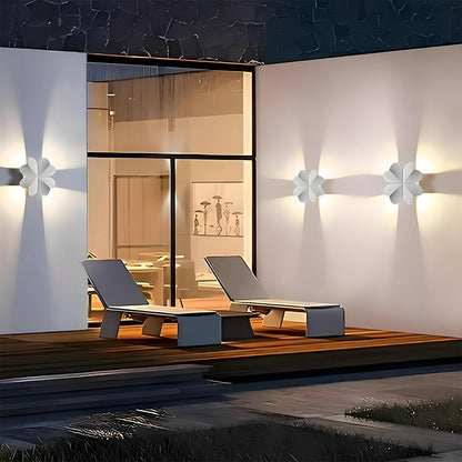 LED Wandlamp Buiten Vlinder Zwart IP65 Weerbestendig Warm Wit voor Gevel Balkon en Entree