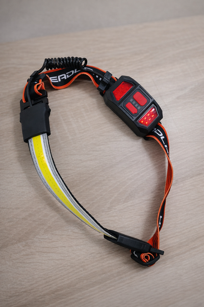 Oplaadbare Hoofdlamp Set 1000 Lumen 230° Brede Straal Waterdicht Verstelbaar Handsfree LED Verlichting 2 Stuks