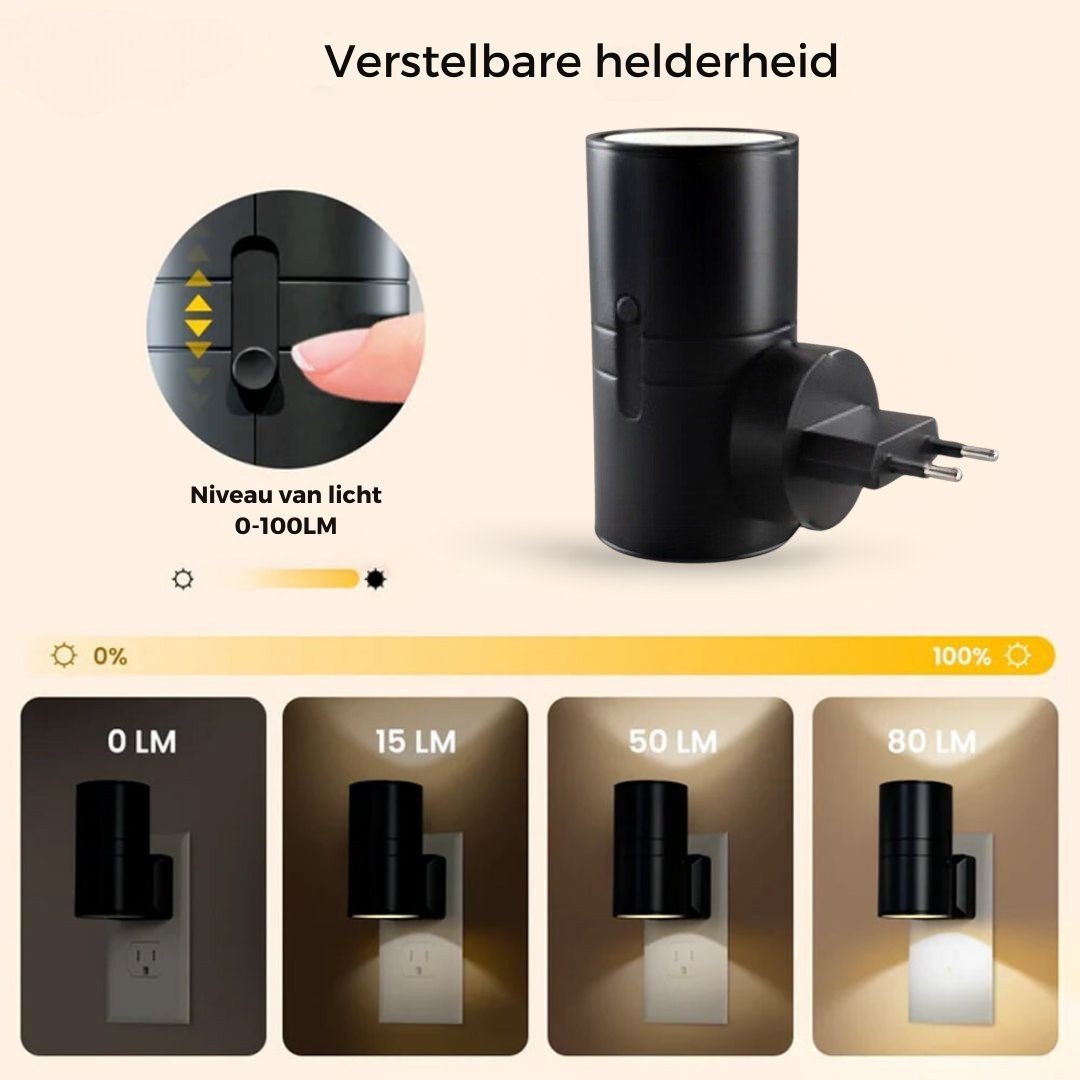 Dimbare LED Wandlamp met Sensor — Automatische Verlichting voor Gang, Trap en Slaapkamer